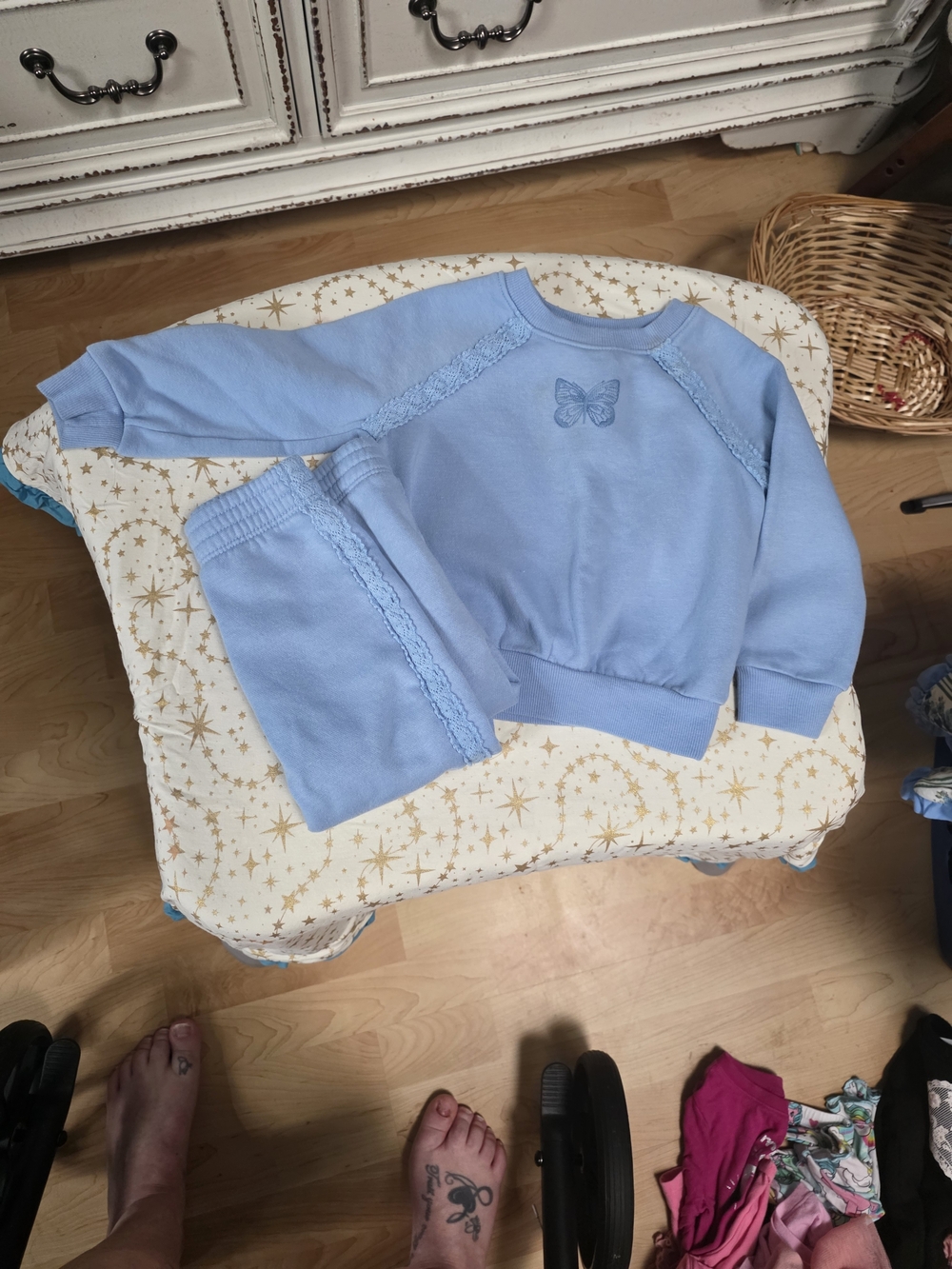 The Children's Place Light Blue Butterfly Pajama Set